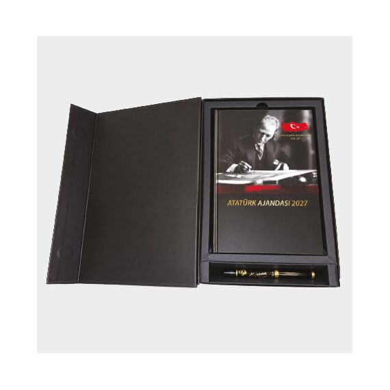 Promosyon EL-KOD-274 Atatürk Set (Ajanda-Kutu-Kalem) , görsel 2