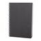 Promosyon YN-3106 Plevne Kareli Tarihsiz Spiralli Defter (20x28 cm) Siyah, Renk: Siyah 