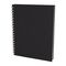 Promosyon YN-3078 Seğmenler Kareli Spiralli Tarihsiz Defter (19x25 cm) Siyah, Renk: Siyah 