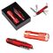 Promosyon AK-5041 3008-7 7 Fonksiyonlu Çakı - 1202 LED Elfenerli Set Kırmızı, Renk: Kırmızı 