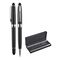 Promosyon AK-1218-RT Metal Roller & Tükenmez Kalem Seti Siyah-Silver, Renk: Siyah-Silver 