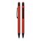 Promosyon AK-1027 Metal Tükenmez Touchpen Rubber Gövde Kalem Kırmızı, Renk: Kırmızı 