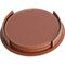 Promosyon ET-D-3820 Deri Bardak Altlığı Taba 11 x 11 cm, Renk: Taba, Ölçü: 11 x 11 cm 