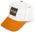 Promosyon 0501-BT Polyester Şapka Beyaz - Turuncu , Renk: Beyaz - Turuncu