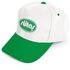 0501-BYSL Polyester Şapka Beyaz - Yeşil 