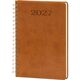Promosyon ET-DARICA-S Spiralli Haftalık Ajanda Taba 20 x 28 cm, Renk: Taba, Ölçü: 20 x 28 cm 
