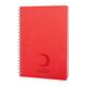 Promosyon YN-3106 Plevne Kareli Tarihsiz Spiralli Defter (20x28 cm) Kırmızı, Renk: Kırmızı 