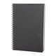 Promosyon YN-3106 Plevne Kareli Tarihsiz Spiralli Defter (20x28 cm) Siyah, Renk: Siyah 