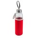 Promosyon YN-7963 Ladoga 550 ml Cam Matara Kırmızı, Renk: Kırmızı 