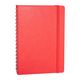 Promosyon YN-3031 Söğütözü Spiralli Tarihsiz Defter (17x24 cm) Kırmızı, Renk: Kırmızı 