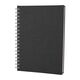 Promosyon YN-3068 Altındağ Kareli Spiralli Tarihsiz Defter (17x24 cm) Siyah, Renk: Siyah 