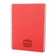 Promosyon YN-3068 Altındağ Kareli Spiralli Tarihsiz Defter (17x24 cm) Kırmızı, Renk: Kırmızı 