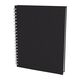 Promosyon YN-3078 Seğmenler Kareli Spiralli Tarihsiz Defter (19x25 cm) Siyah, Renk: Siyah 