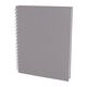 Promosyon YN-3078 Seğmenler Kareli Spiralli Tarihsiz Defter (19x25 cm) Gri, Renk: Gri 