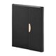 Promosyon YN-3128 312801 Bağlıca Tarihsiz Defter (15x21 cm) Siyah, Renk: Siyah 