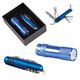 Promosyon AK-5041 3008-7 7 Fonksiyonlu Çakı - 1202 LED Elfenerli Set Mavi, Renk: Mavi 