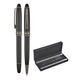 Promosyon AK-1218-RT Metal Roller & Tükenmez Kalem Seti Siyah-Füme, Renk: Siyah-Füme 
