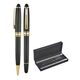 Promosyon AK-1218-RT Metal Roller & Tükenmez Kalem Seti Siyah-Gold, Renk: Siyah-Gold 