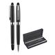 Promosyon AK-1218-RT Metal Roller & Tükenmez Kalem Seti Siyah-Silver, Renk: Siyah-Silver 