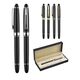 Promosyon AK-1218-KR Metal Roller Kalem Seti Siyah-Silver, Renk: Siyah-Silver , görsel 2