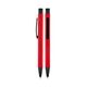 Promosyon AK-1020 Metal Tükenmez Rubber Gövde Kalem Kırmızı, Renk: Kırmızı 