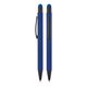Promosyon AK-1027 Metal Tükenmez Touchpen Rubber Gövde Kalem Lacivert, Renk: Lacivert 