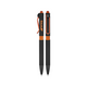 Promosyon AK-1360 Metal Tükenmez Touchpen Kalem Turuncu, Renk: Turuncu 