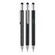 Promosyon AK-652 Metal Su Terazili - Tornavidalı Touchpen Kalem Siyah, Renk: Siyah 