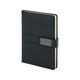 Promosyon AK-2441 15 x 21 Termo Deri Defter Siyah, Renk: Siyah 