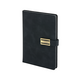 Promosyon AK-2448 15 x 21 Termo Deri Defter Siyah, Renk: Siyah 