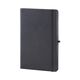 Promosyon AK-917 13 x 21 Termo Deri Defter (Ivory Kağıt) Siyah, Renk: Siyah 