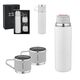 Promosyon AK-5337 Çelik 3'Lü Termos Set / 500 ml Beyaz, Renk: Beyaz 