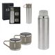 Promosyon AK-5337 Çelik 3'Lü Termos Set / 500 ml Krom, Renk: Krom 