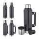Promosyon AK-5341 Çelik Termos / 1450 ml Siyah , görsel 3