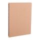 Promosyon YN-3065 Basınevleri Kraft Spiralli Tarihsiz Defter (15x21 cm) 