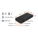 Promosyon PZ-K370 Işıklı Logo Powerbank 10000 mAh Siyah , görsel 5