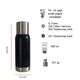 Promosyon PZ-T50 Termos 500 ml (24 Saat Isı Koruma) Siyah , görsel 4