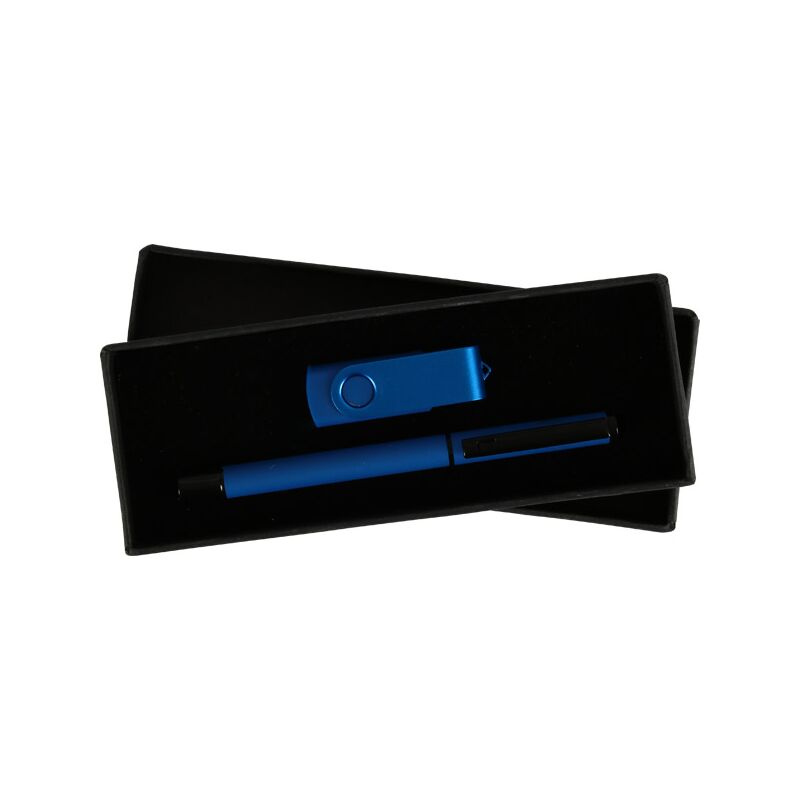 Promosyon 9210-32GB-L USB Kalem Set Lacivert 32 GB, Renk: Lacivert, Ebat: 32 GB