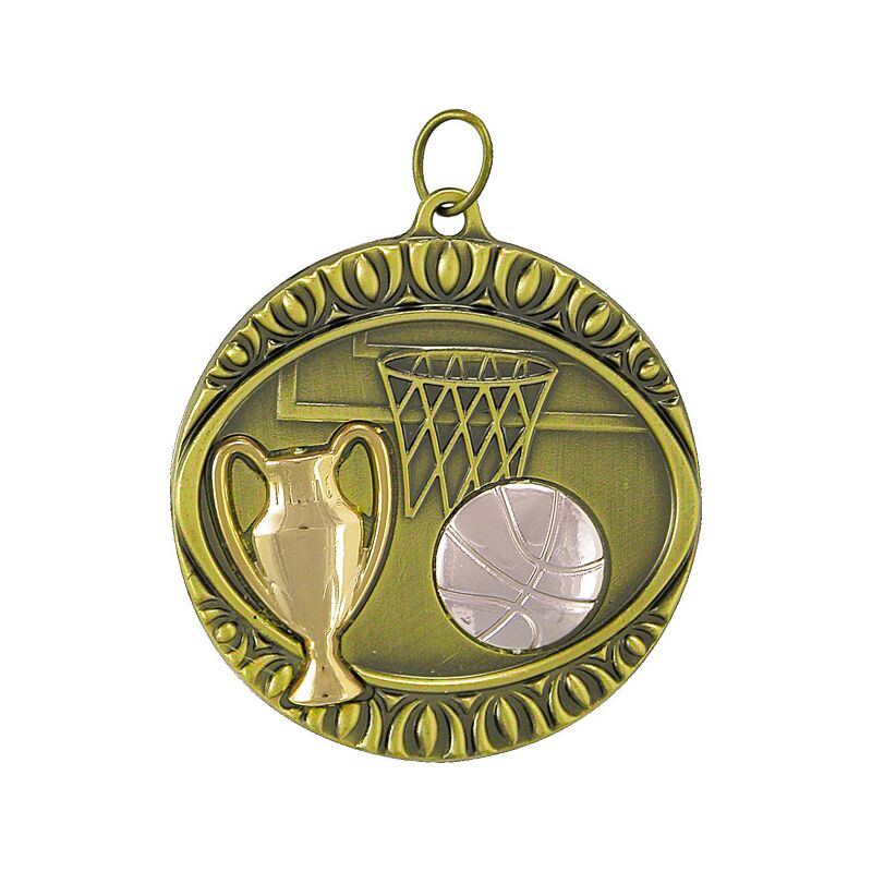 Promosyon MD-01-G Gümüş Madalya Gümüş 5 cm, Renk: Gümüş, Ebat: 5 cm