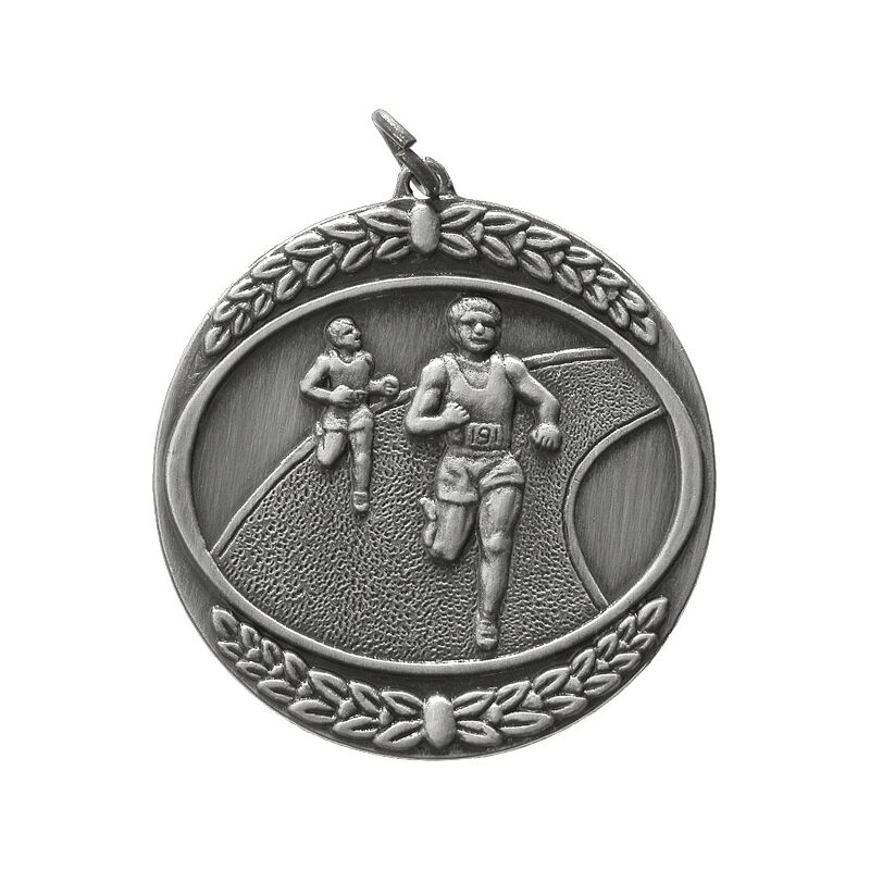 Promosyon MD-04-G Gümüş Madalya Gümüş 5 cm, Renk: Gümüş, Ebat: 5 cm