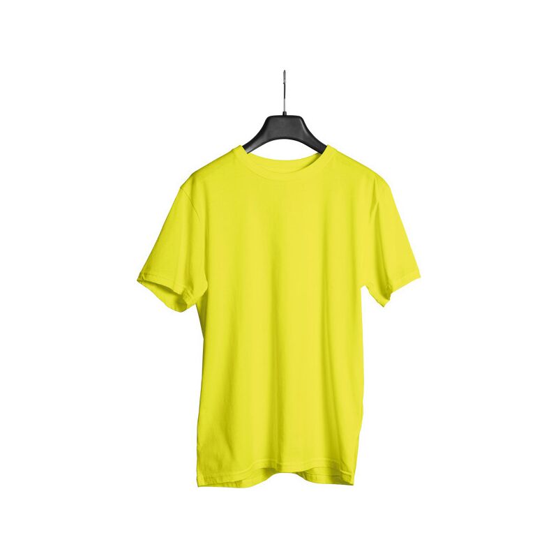 Promosyon 5200-13-MSR Bisiklet Yaka Tişört Sarı M Beden, Renk: Sarı, Ebat: M Beden