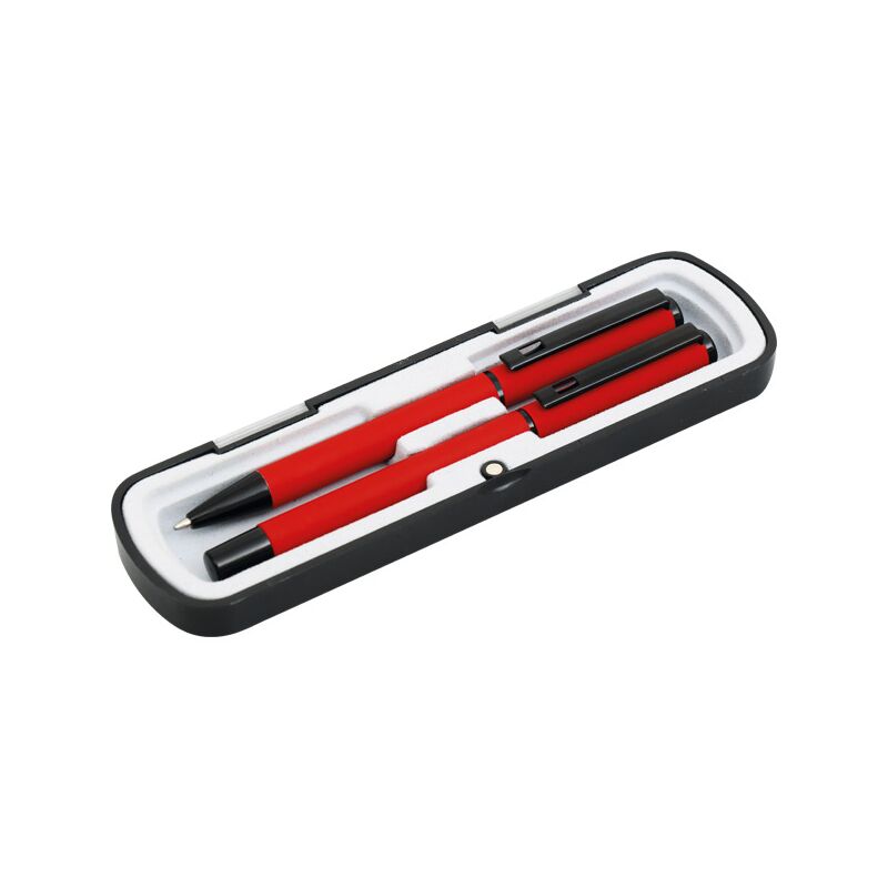 Promosyon 0510-60-K Roller ve Tükenmez Kalem Kırmızı , Renk: Kırmızı