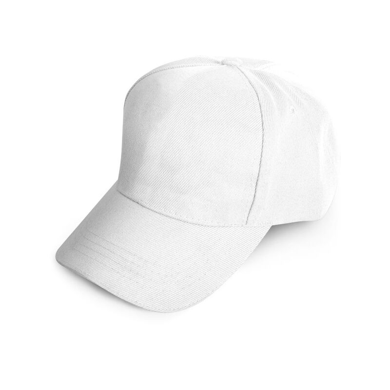Promosyon 0501-B Polyester Şapka Beyaz , Renk: Beyaz