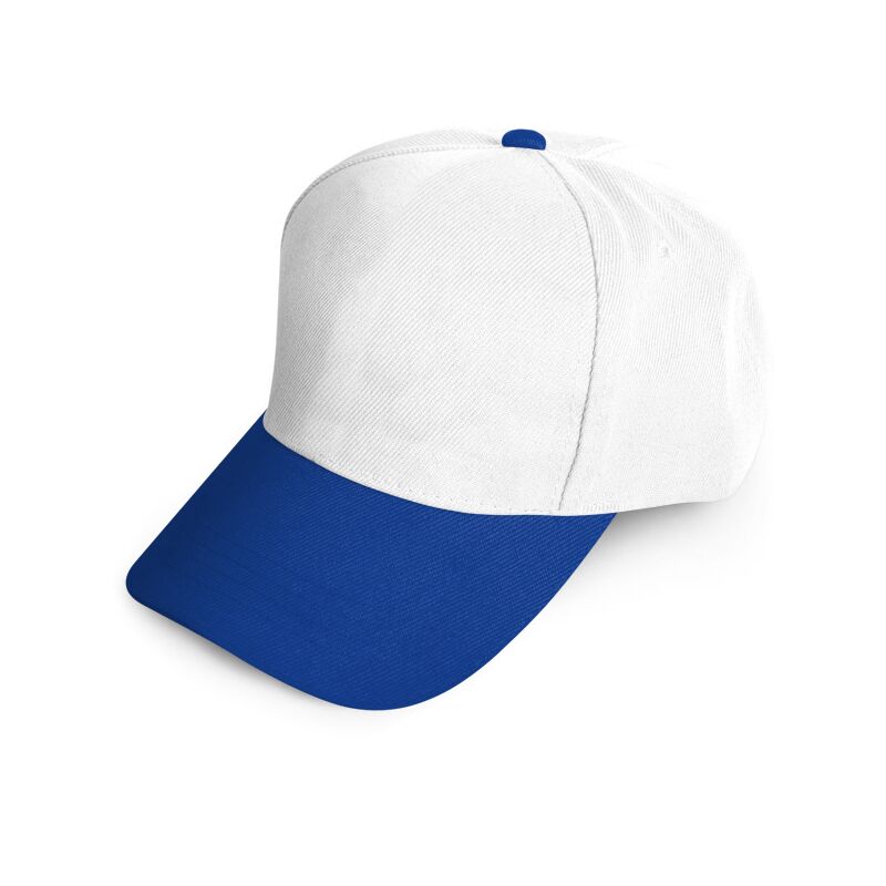 Promosyon 0501-LB Polyester Şapka Lacivert - Beyaz , Renk: Lacivert - Beyaz