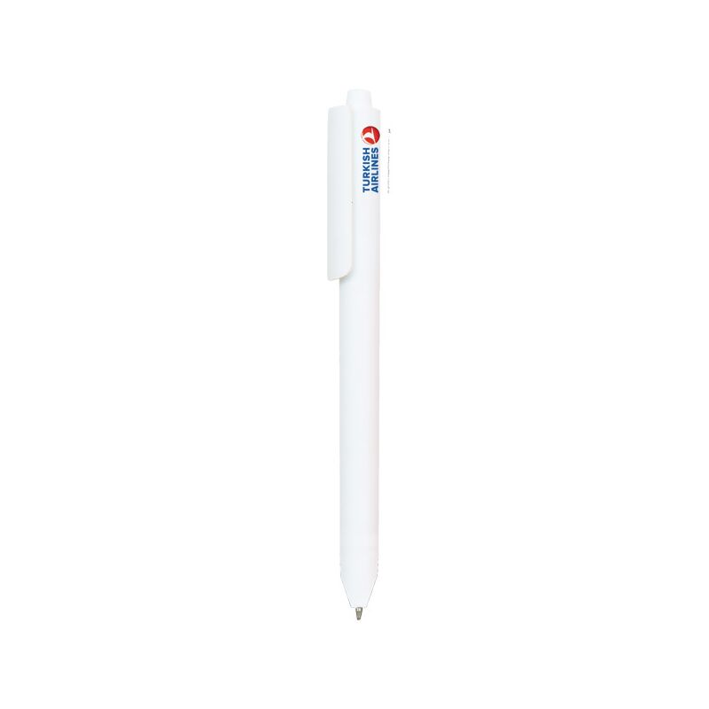 Promosyon 0544-90-B Plastik Kalem Beyaz , Renk: Beyaz