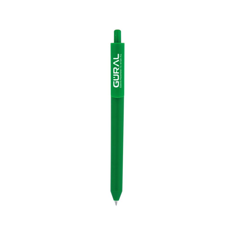 Promosyon 0544-90-YSL Plastik Kalem Yeşil , Renk: Yeşil